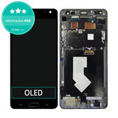 Wyświetlacz OLED do Asus Zenfone AR ZS571KL, Ekran dotykowy z ramką, Czarny, Black