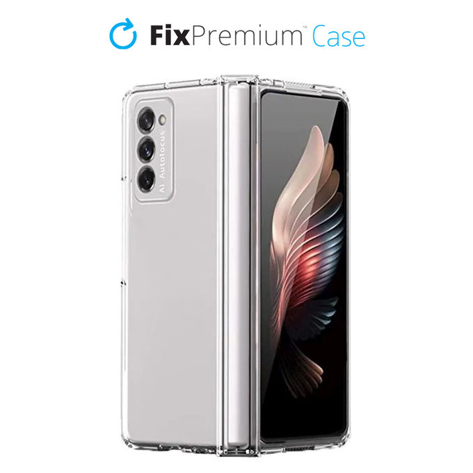 Etui silikonowe do Samsung Z Fold 2, Przezroczysty, Transparent, FixPremium