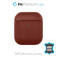 Etui do AirPods 1, 2, Skórzane, Brązowy, Brown, FixPremium