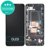 Wyświetlacz OLED do Asus ROG Phone 5s ZS676KS, 5s Pro ZS676KS-1A, Ekran dotykowy z ramką, Phantom Black
