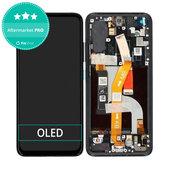 Wyświetlacz OLED do Asus Zenfone 8 ZS590KS, Ekran dotykowy z ramką, Obsidian Black
