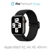 Pasek Solo Loop do Watch (42, 44, 45, 49mm) | czarny | black | FixPremium
