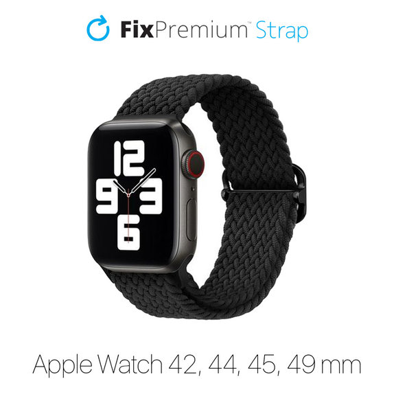 Pasek Solo Loop do Watch (42, 44, 45, 49mm) | czarny | black | FixPremium