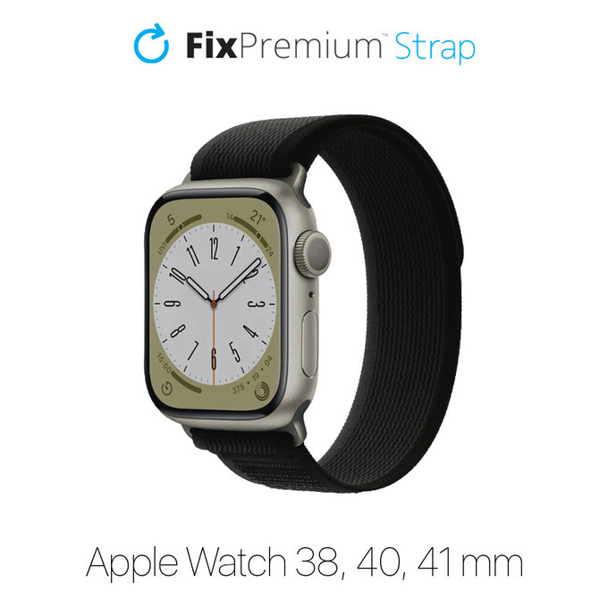 Pasek Trail Loop do Watch (38, 40, 41mm) | czarny | black | FixPremium
