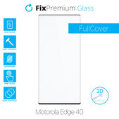 Szkło hartowane 3D do Motorola Edge 40 | FixPremium Glass