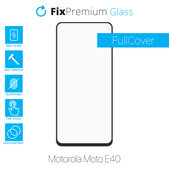 Szkło hartowane do Motorola Moto E40, FullCover Glass, FixPremium