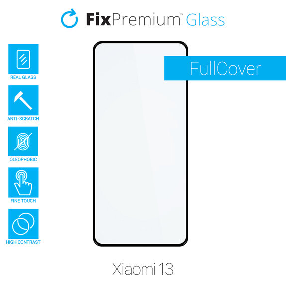 Szkło hartowane do Xiaomi 13, FullCover Glass, FixPremium