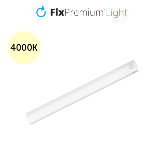 Lampka nocna LED z czujnikiem ruchu (Ciepły żółty, Yellow), 0.3m, Biały, White, FixPremium