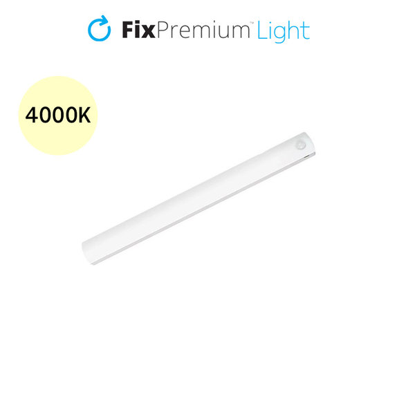Lampka nocna LED z czujnikiem ruchu (Ciepły żółty, Yellow), 0.2m, Biały, White, FixPremium