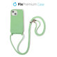 Etui Silikonowe ze sznurkiem do iPhone 14 Plus, zielony, green, FixPremium