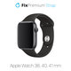 Pasek Silikonowy do Watch (38, 40, 41mm) | czarny | black | FixPremium