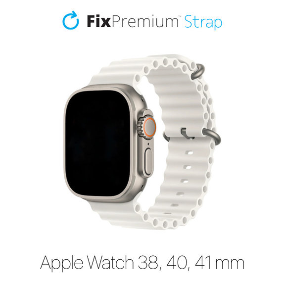 Pasek Ocean Loop do Watch (38, 40, 41mm) | biały | white | FixPremium