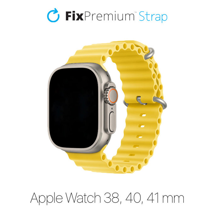 Pasek Ocean Loop do Watch (38, 40, 41mm) | żółty | yellow | FixPremium