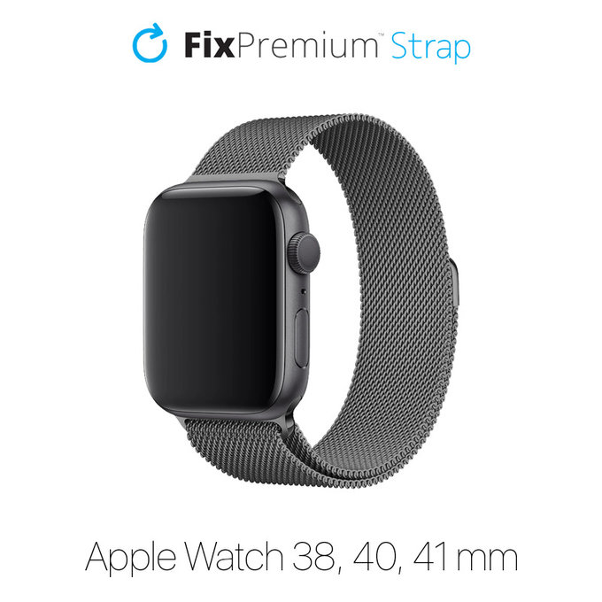 Pasek Milanese Loop do Watch (38, 40, 41mm) | Graphite | FixPremium