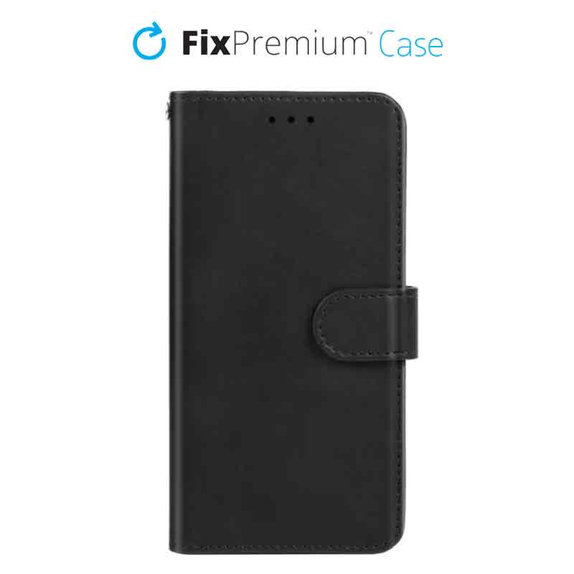 Etui Book Wallet do iPhone 13 mini | czarny | black | FixPremium
