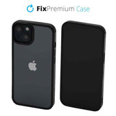 Etui do iPhone 13, 14, Invisible, Czarny, Black, FixPremium