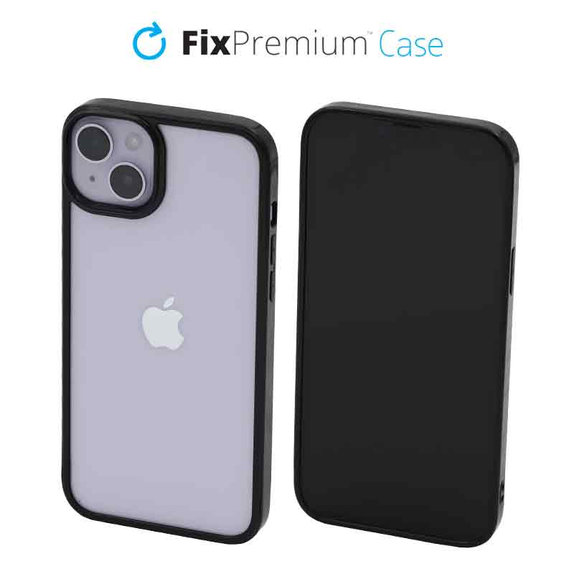 Etui do iPhone 14 Plus, Invisible, Czarny, Black, FixPremium
