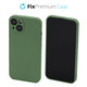 Etui gumowe do iPhone 13, 14, zielony, green, FixPremium