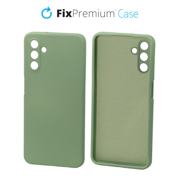 Etui gumowe do Samsung A13 5G, zielony, green, FixPremium