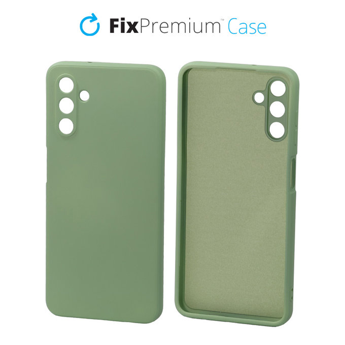 Etui gumowe do Samsung A13 5G, zielony, green, FixPremium