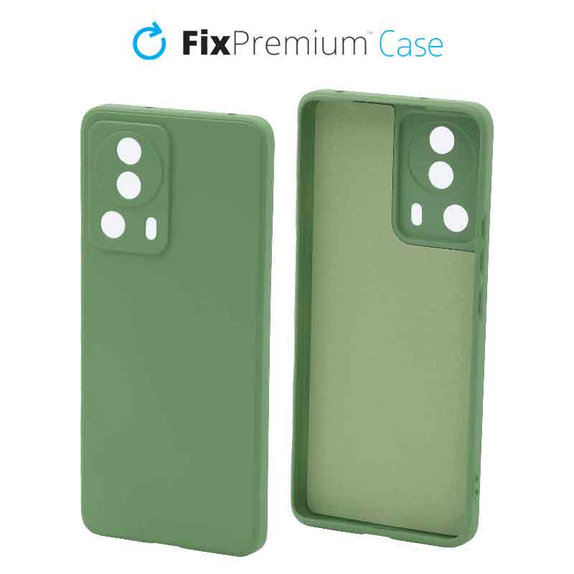Etui gumowe do Xiaomi 13 Lite | zielony | green | FixPremium