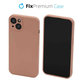 Etui gumowe do iPhone 13, 14, Pomarańczowy, Orange, FixPremium