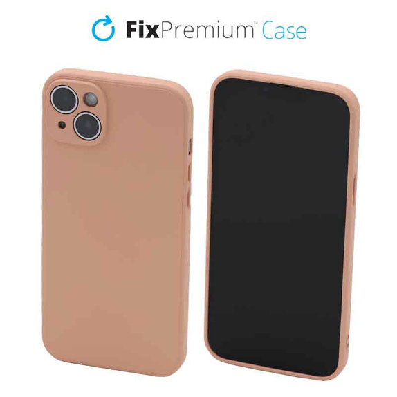Etui gumowe do iPhone 14 Plus, Pomarańczowy, Orange, FixPremium