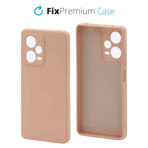 Etui gumowe do Xiaomi Redmi Note 12 Pro Plus, Pomarańczowy, Orange, FixPremium