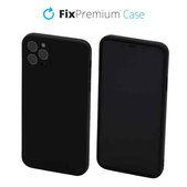 Etui gumowe do iPhone 11 Pro Max, czarny, black, FixPremium