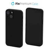 Etui gumowe do iPhone 13 mini, czarny, black, FixPremium