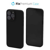 Etui gumowe do iPhone 14 Pro Max, Czarny, Black, FixPremium