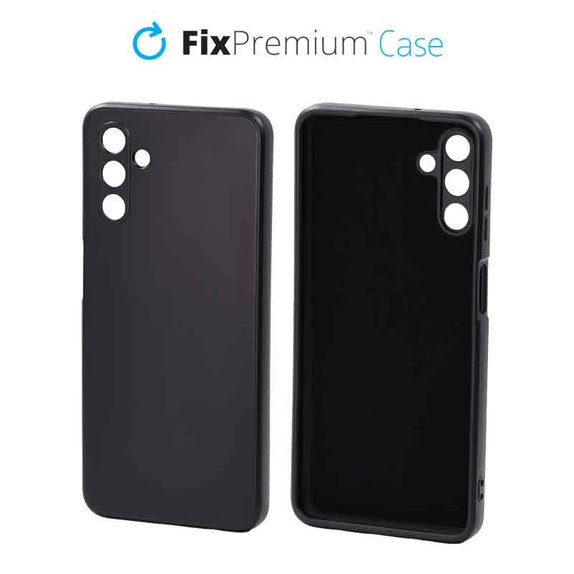 Etui gumowe do Samsung A13 5G, czarny, black, FixPremium