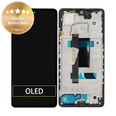 Wyświetlacz do Xiaomi Redmi Note 12 Pro 5G, Ekran dotykowy z ramką, 5600010M1600, Midnight Black, Genuine Service Pack