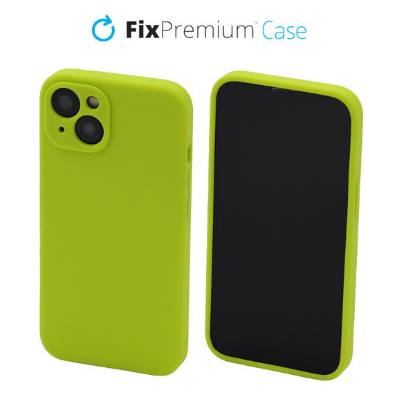 Etui silikonowe do iPhone 13, Neon Green, FixPremium