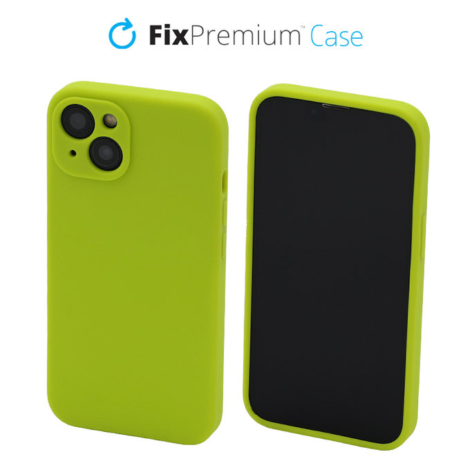 Etui silikonowe do iPhone 13, Neon Green, FixPremium