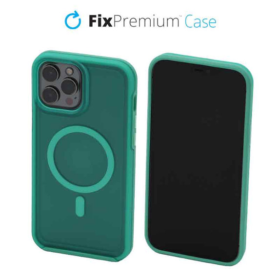Etui Clear z MagSafe do iPhone 13 Pro Max, mint blue, FixPremium