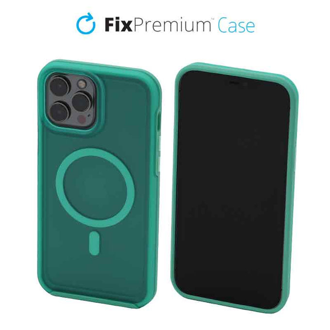 Etui Clear z MagSafe do iPhone 13 Pro Max, mint blue, FixPremium