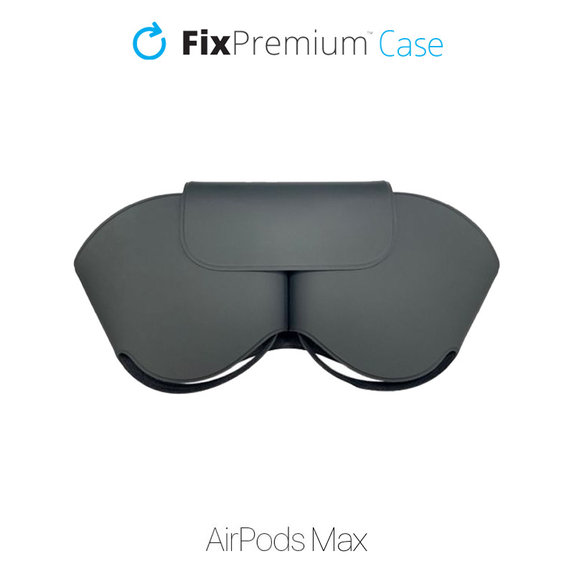 SmartCase do AirPods Max, czarny, black, FixPremium