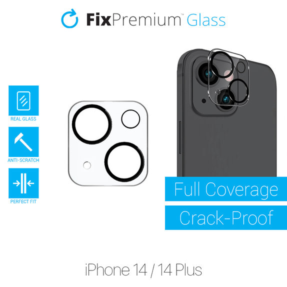 Ochraniacz soczewki tylnego aparatu do iPhone 14, 14 Plus, FixPremium