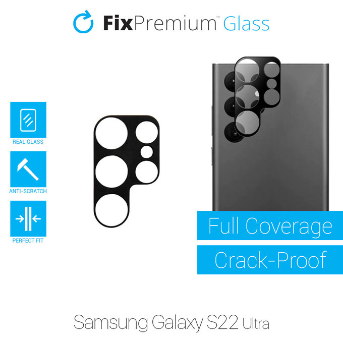 Ochraniacz soczewki tylnego aparatu do Samsung S22 Ultra, FixPremium