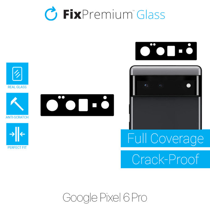 Ochraniacz soczewki tylnego aparatu do Google Pixel 6 Pro, FixPremium