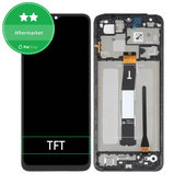 Wyświetlacz do Xiaomi Redmi 12C 22120RN86G, 22126RN91Y, Ekran dotykowy z ramką, Czarny, Black, TFT