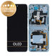 Wyświetlacz do Motorola Razr 40 Ultra, Ekran dotykowy z ramką, 5D68C22597, Glacier Blue, Genuine Service Pack
