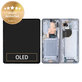 Wyświetlacz do Samsung Z Fold 5 F946B, Ekran dotykowy z ramką, Icyblue, GH82-31842C, Genuine Service Pack
