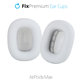 Zapasowe nauszniki do Apple AirPods Max (tkanina), Biały, White, FixPremium