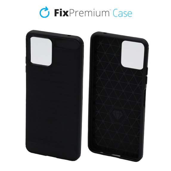Etui gumowe do T Phone 5G, REVVL 6, czarny, black, FixPremium