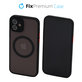 Etui z MagSafe do iPhone 12, Matte, Czarny, Black, FixPremium