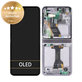 Wyświetlacz do Samsung Z Flip 5 F731B, Ekran dotykowy z ramką, Lawendowy, Lavender, GH82-31828C, GH82-31827C, Genuine Service Pack
