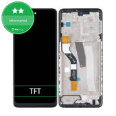Wyświetlacz do Motorola Moto G51 XT2171, Ekran dotykowy z ramką, Czarny, Black, TFT