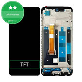 Wyświetlacz do Realme C55, Ekran dotykowy z ramką, Czarny, Black, TFT